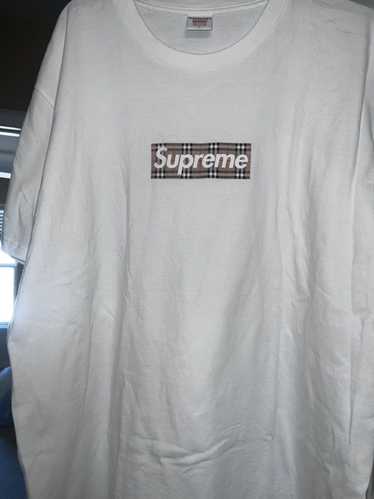 Supreme/Burberry Box Logo Tee WHITE Sサイズ Supreme Burberry Box Logo Tee | Grailed