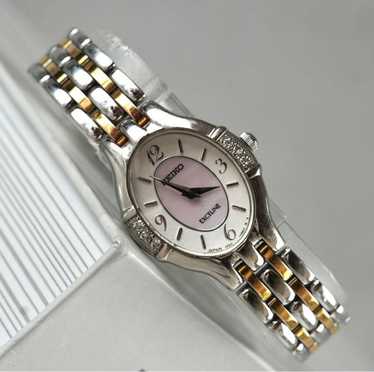 SEIKO エクセリーヌ石付き 1F20-0J60 レディース EXCELINE 楽天市場】セイコー 1F20-0AW0 エクセリーヌ 6P ダイヤモンド