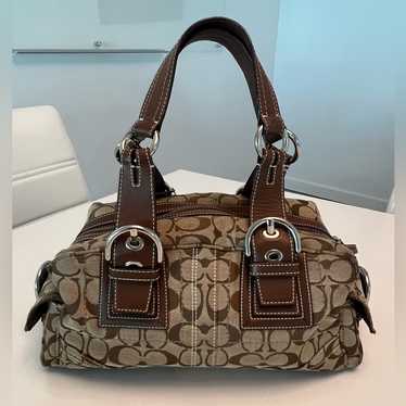 バッグ vintage coach old soho mini Boston brown バッグ vintage coach old soho mini Boston brown Vintage