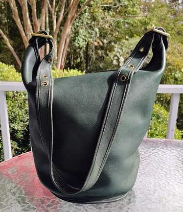 バッグ VINTAGE COACH DUFFLE SAC XL BAG GREEN バッグ Rare Vintage Coach Green Duffle Sac XL COACH Vintage
