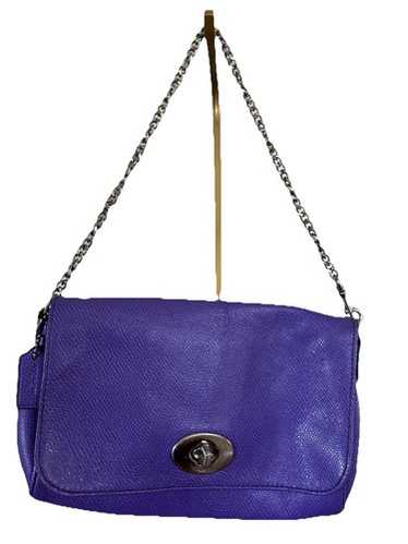 バッグ Vintage Coach Mini Bag in Purple Leather Coach vintage mini turnlock - Gem