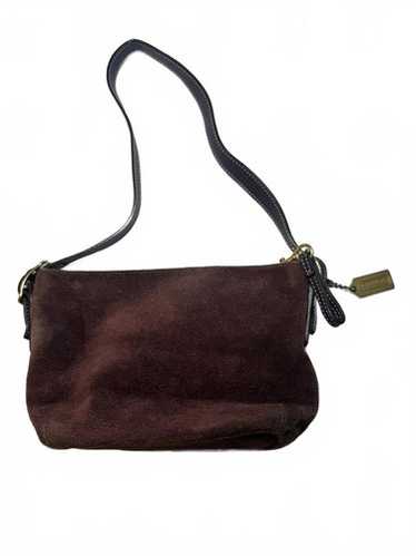 vintage coach old mini Boston Suede 茶 Vintage coach suede mini - Gem