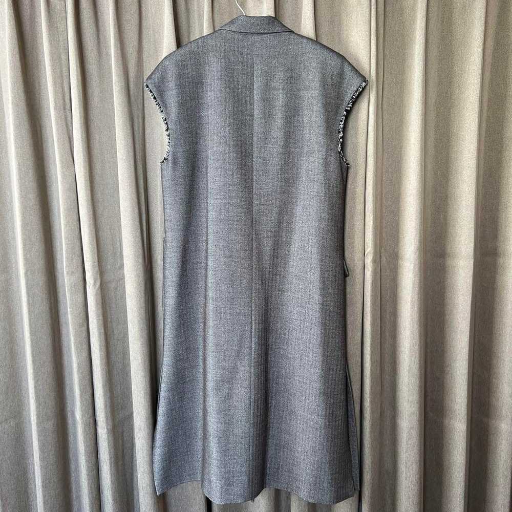 AMERI HERRINGBONE LONG JACKET VEST - image 2