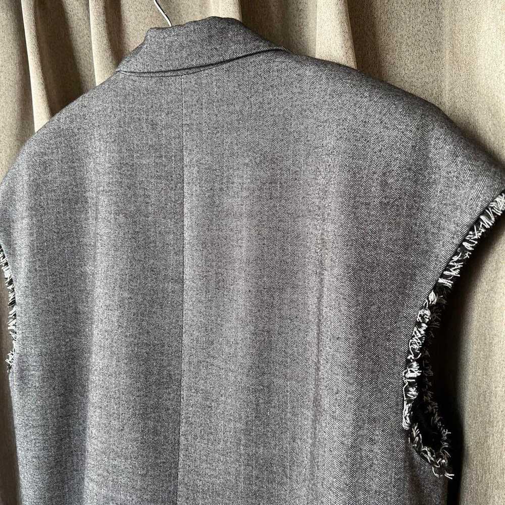 AMERI HERRINGBONE LONG JACKET VEST - image 5