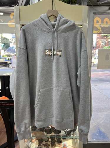 Supreme Burberry box logo パーカーグレー L Supreme Burberry Box Logo Hooded Sweatshirt (SS22) - $198