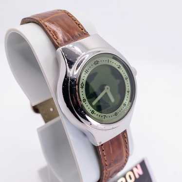 fossil big tic 希少 y2k Rare y2k 00s FOSSIL Big Tic JR-8096 Blue Quartz Animated