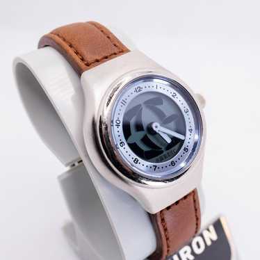 時計 archive y2k FOSSIL BIG TIC MENS Watch Rare y2k FOSSIL Big Tic Watch, White w/ Steel Strap, JR-7843