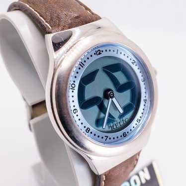 FOSSIL BIGTIC Y2K 時計 watch RARE Y2K Relic by Fossil Big Tic Flame 8 Ball Watch