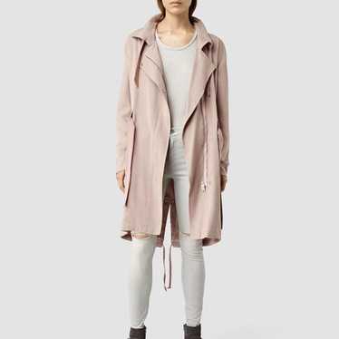 ジャケット・アウター AllSaints Brooke Trench Coat, Nude Pink AllSaints Brooke Trench Coat, Nude Pink