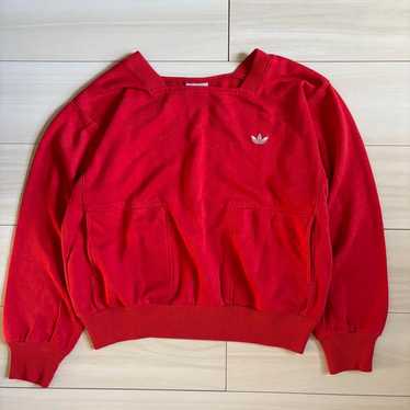 80s OLD adidas red sweat ユーゴスラビア製 80s アディダス ユーゴスラビア製 ヴィンテージトラック