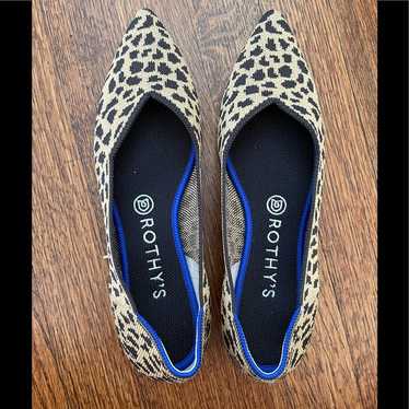 Rothy’s “The Point” In Leopard Print, Size 8.5 - image 1