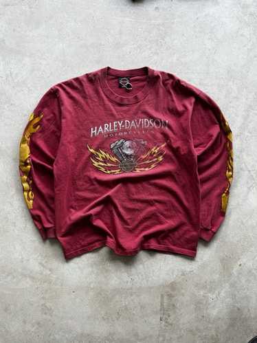 90s) harley davidson flame - Gem