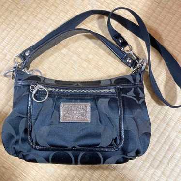 良品 539 Coach Poppy Shoulder Bag 2way Coach Groovy Poppy Shoulder Bag Colorful Signature Logo