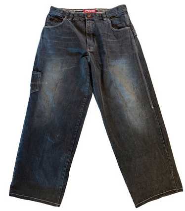 パンツ PELLE PELLE/JEANS CO BLACK CARPENTER PELLE PELLE VINTAGE DENIM RAP HIP HOP BAGGY SKATE CARPENTER