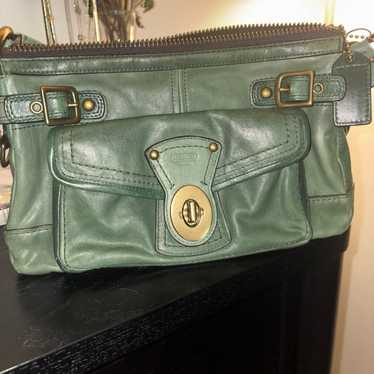 バッグ Coach Legacy Turn Lock Signature Bag COACH Signature Legacy Collection Turnlock Shoulder Bag