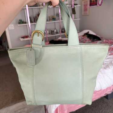 Vintage coach leather green - Gem
