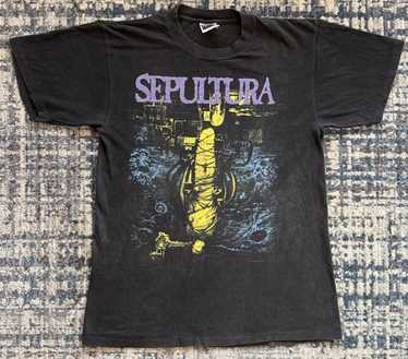 Sepultura tour t-shirt, black tee shirt, vintage rare… - Gem