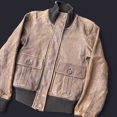 Vintage leather bomber gap jacket - Gem