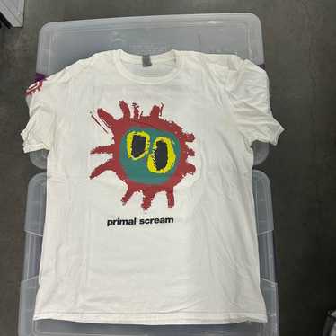 【新品】PRIMAL SCREAM ツアーTシャツ ホワイト　Lサイズ 新品】PRIMAL SCREAM ツアーTシャツ ホワイト Lサイズ Amazon.co