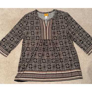 Ruby Rd. Multi-colored Tunic, Size XL - image 1