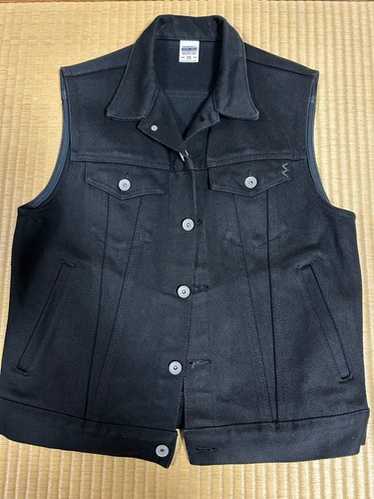 IRON HEART ブラック ベスト サイズ38 Iron heart denim vest - Gem