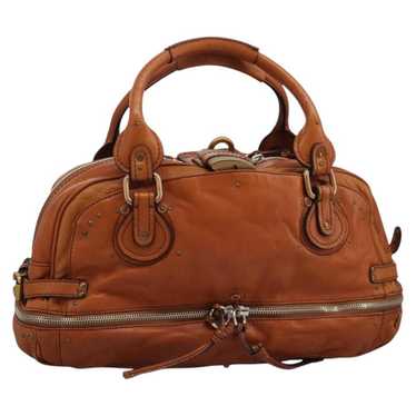 Vintage Chloé Paddington Bags Brown Chloé 2-Tone Brown Lambskin Paddington Shoulder Bag