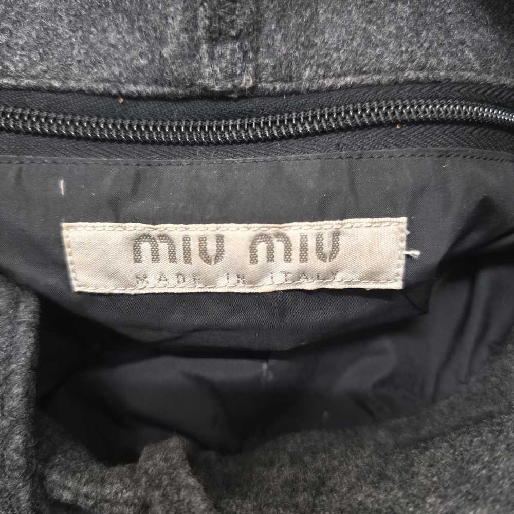 Miu Miu 90s Archive Miu Miu Grey Wool Vintage Min… - image 6