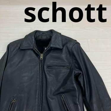 ジャケット・アウター 90s Schott AT101 riders leather jacket Schott Single Rider Jacket/34/Leather/Blk/At101 | eBay