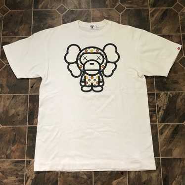 トップス A Bathinh Ape 00s Tee Kaws x Bape x MiLO BAPE X OriginalFake Kaws Companion Milo Tee Black/White