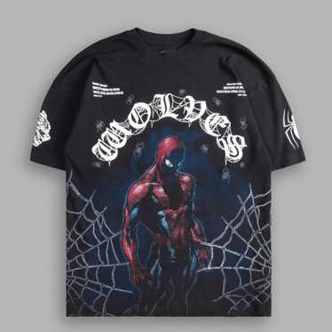 トップス DS SPIDER-MAN WEB PREMIUM OVERSIZED TEE Darc Sport SPIDER-MAN'S WEB 