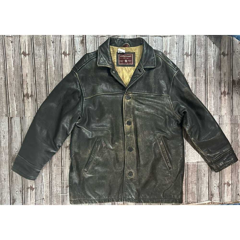 Andrew Marc Andrew Marc Heavy Distressed buttons … - image 1