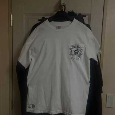 希少品♪【CHROME HEARTS】USAフラッグ ロングTシャツ ホワイト Chrome hearts american flag - Gem