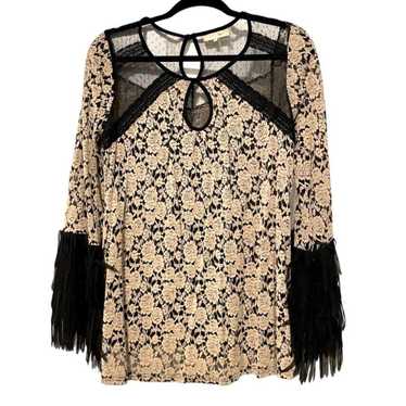 Source Unknown Women's Blouse - Cream/Black - 14 … - image 1