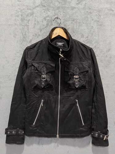 も*〜様 archive Tornado Mart suede coat Y2K Tornado Mart Suede Jacket with Removable Fur Neck