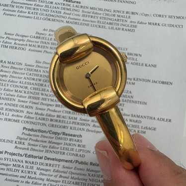 USED GUCCI グッチ 1400L ゴールド色 GUCCI グッチ 1400L ラウンドフェイス 腕時計 PGP/PGP