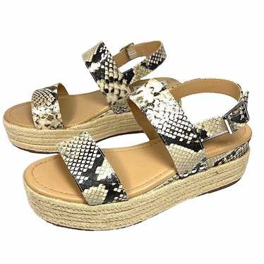 Steve Madden Fifer Python Snake Print Espadrille … - image 1