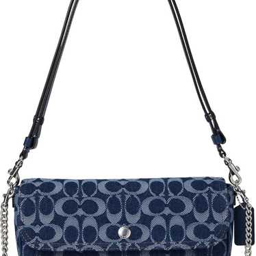バッグ Coach Ergo Signature C Canvas Denim Bag Coach denim ergo signature - Gem