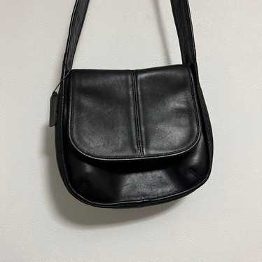 極美品 vintage Coach ERGO ショルダーバッグ 9025 黒 Extremely Rare Made In USA Old Coach 9025 Shoulder Bag Black