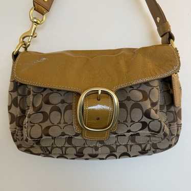 バッグ coach signature Flap Soho bag Bleeker Coach bleecker signature flap - Gem