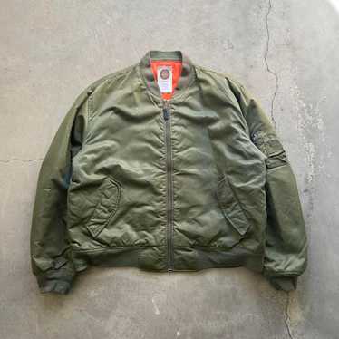 ALPHA　MA-1 90年代　SizeXL ALPHA MA-1 シルバー XL90s USA製