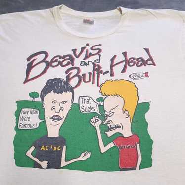90s BEAVIS AND BUTT-HEAD Tシャツ MTV Amazon.com: Beavis and Butt-Head Distressed MTV Logo T-Shirt
