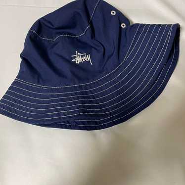 90s old stussy nylon ￼bucket hat black Stussy Nylon Bucket Hat Black | Glue Store