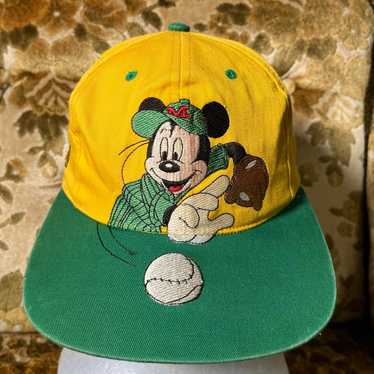 帽子 80s vintage Mickey Mouse Cap Vintage Disneyland Mickey Mouse Newsboy Hat Cap Mickey Goofy