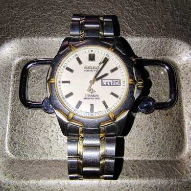 kankandondon　SEIKO KINETIC TITANIUM SEIKO Kinetic Titanium] Rescued from an old shoebox of