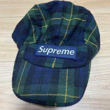 Supreme plaid camp cap - Gem