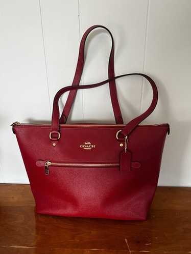 バッグ OLD COACH Large tote bag RED NWT COACH Mini Leather City Zip Tote Purse True Red 22967 | eBay