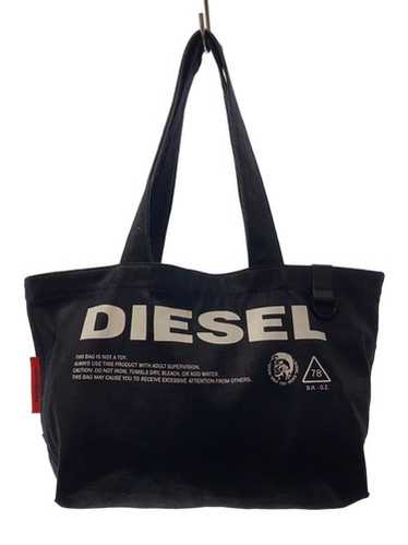 バッグ 00s diesel emboss logo totebag y2k Black bag with embossed logo brand DIESEL