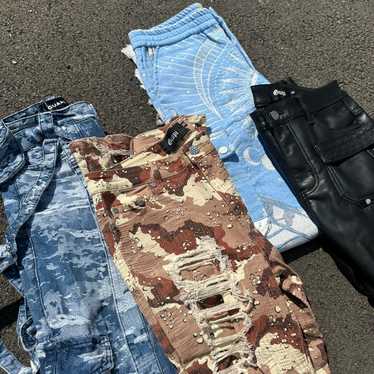 VALABASAS 28フレアカーゴ　guapi purple Guapi designer jeans - Gem