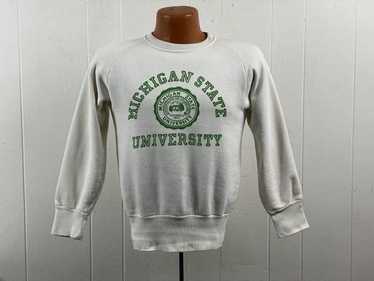 トップス 1950's ~ \"UNIVERCITY OF MICHIGAN\" SWEAT Michigan Vintage Campus Crewneck Sweatshirt | College Vault