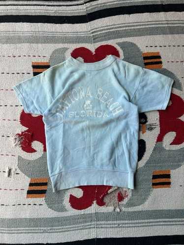 60〜70s Flock Print vintage Sweat フロッキー Vintage Flock Print Sweatshirt Tri Color 60's 70's Rare